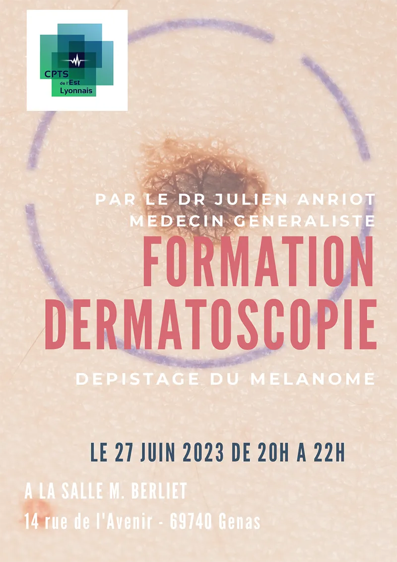 affiche formation dermatoscopie cpts est-lyonnais