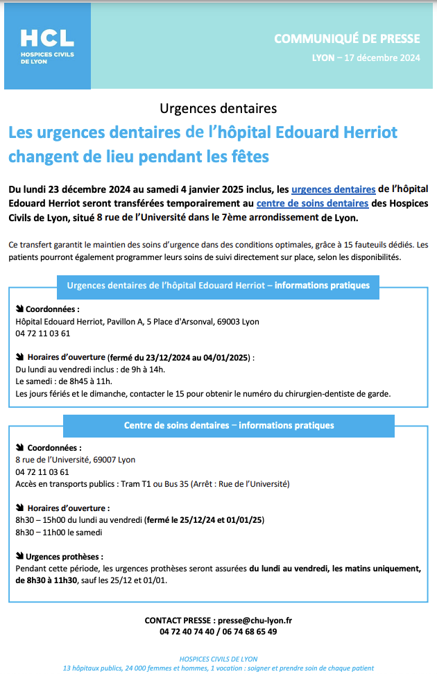 urgence dentaire hcl